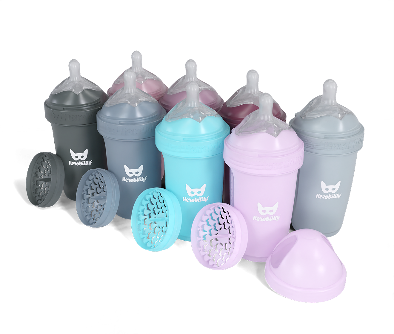 8-pack 240ml/8.5 floz baby bottles with 70% discount