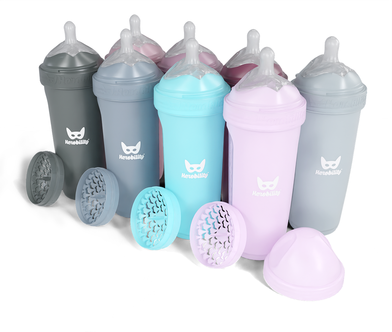 8-pack LT 340ml/12 floz baby bottles with 70% discount