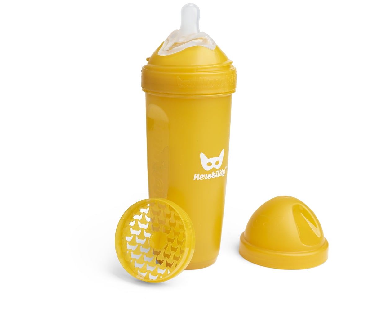Double Anti-Colic Baby Bottle LT 340 ml/12 floz Mustard – Herobility