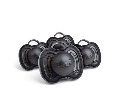 4-pack Pacifiers, 0+ months, Black