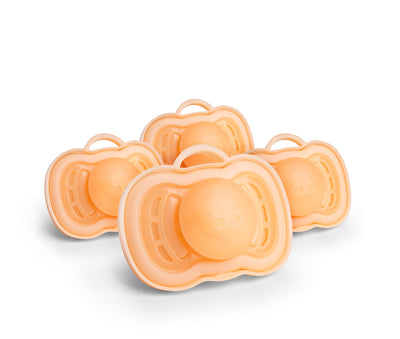 4-pack Pacifiers, 6+ months, Peach