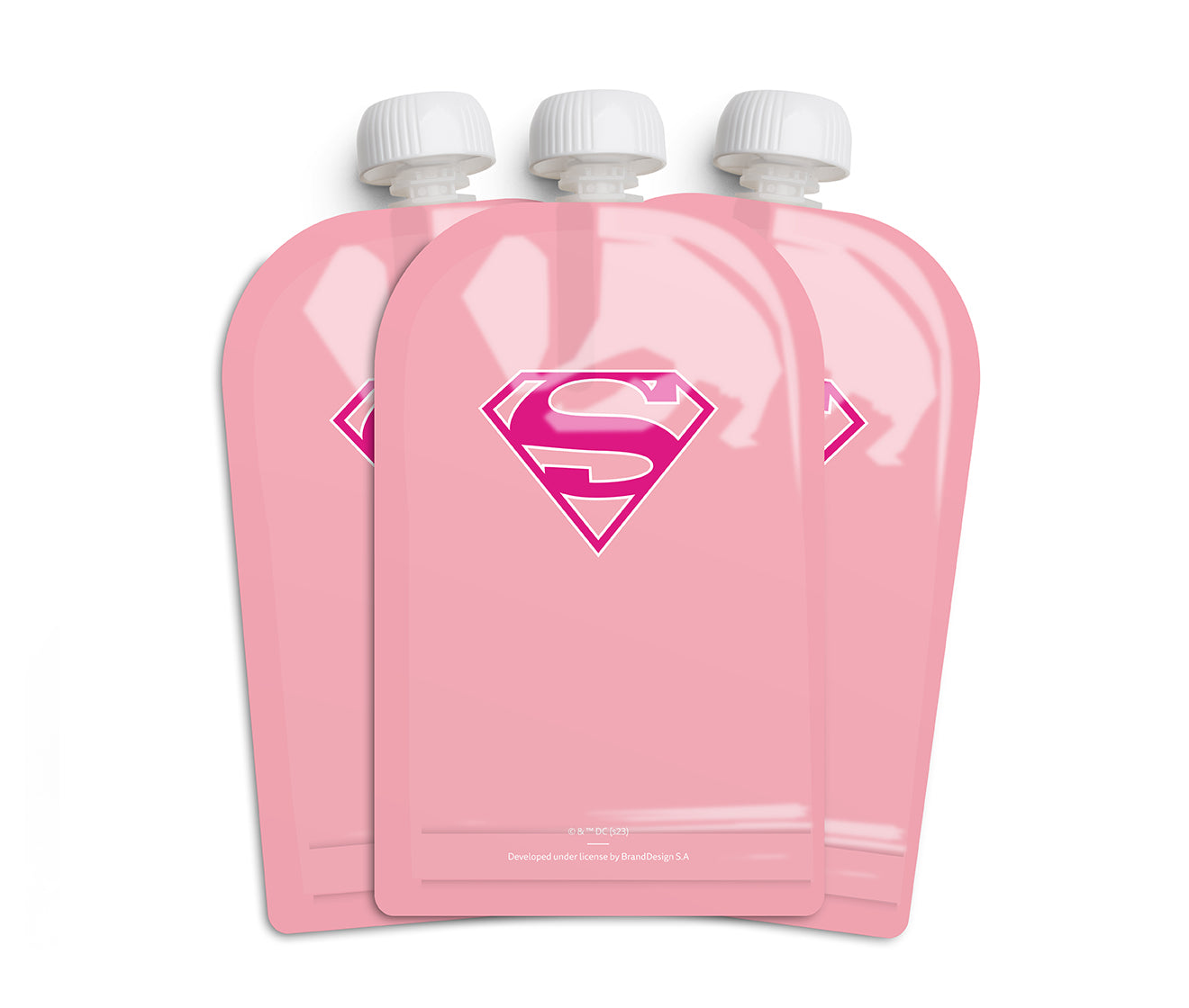 Food Pouch, Supergirl, 180 ml / 6 floz, 3-pack