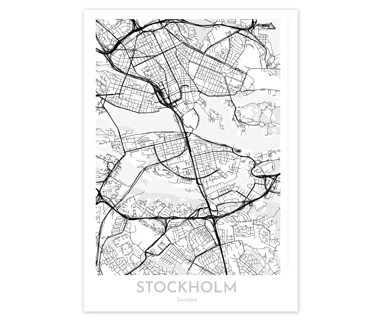 Map poster 50x70 cm