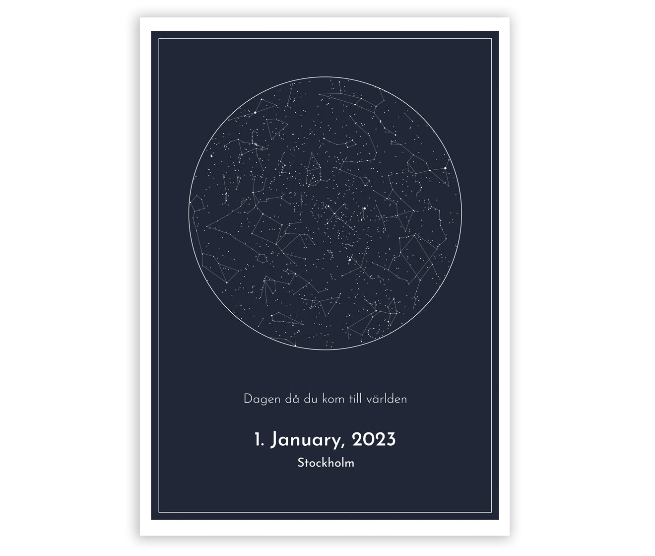 Star map poster 50x70 cm