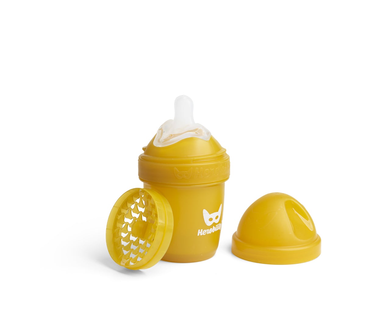 Double Anti-Colic Baby Bottle LT 140 ml Mustard