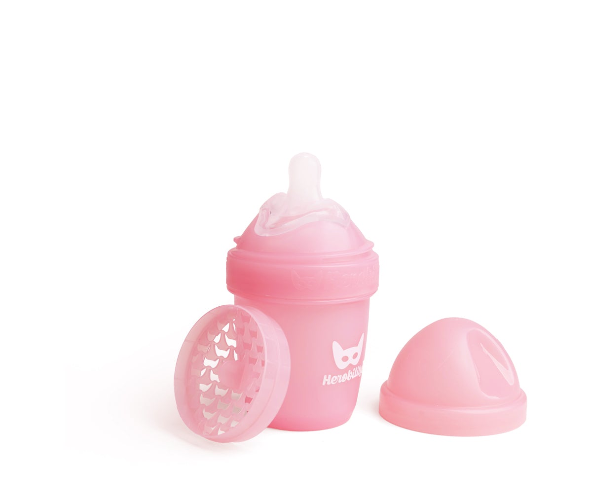 Double Anti-Colic Baby Bottle LT 140 ml Pink