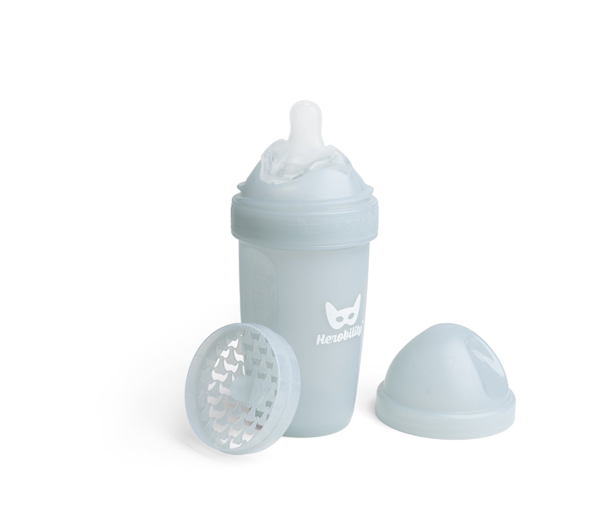Double Anti-Colic Baby Bottle LT 240 ml Gray