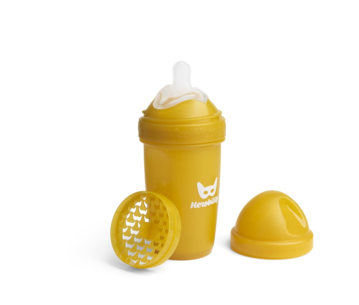Double Anti-Colic Baby Bottle LT 240 ml Mustard