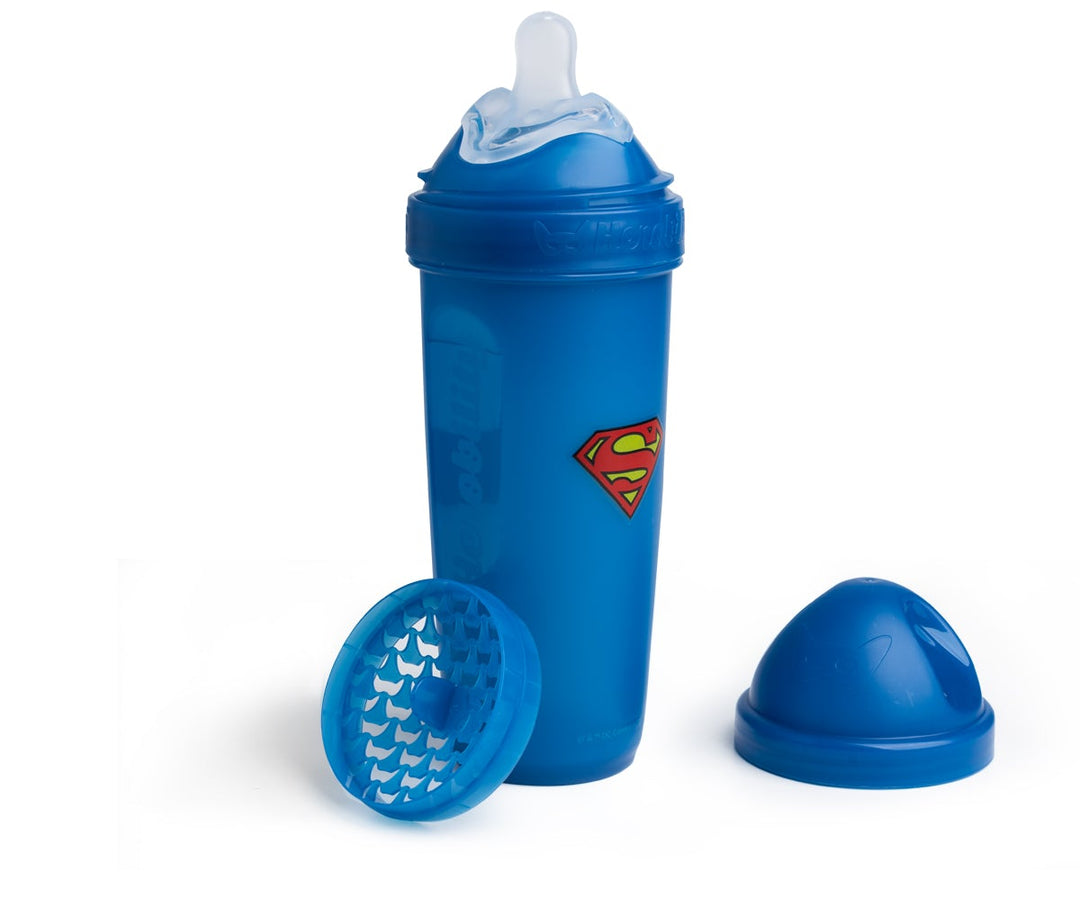 Superman DC Comics - Herobility Double Anti-Colic Baby Bottles – 5 fl oz/ 140ml – 3-pack