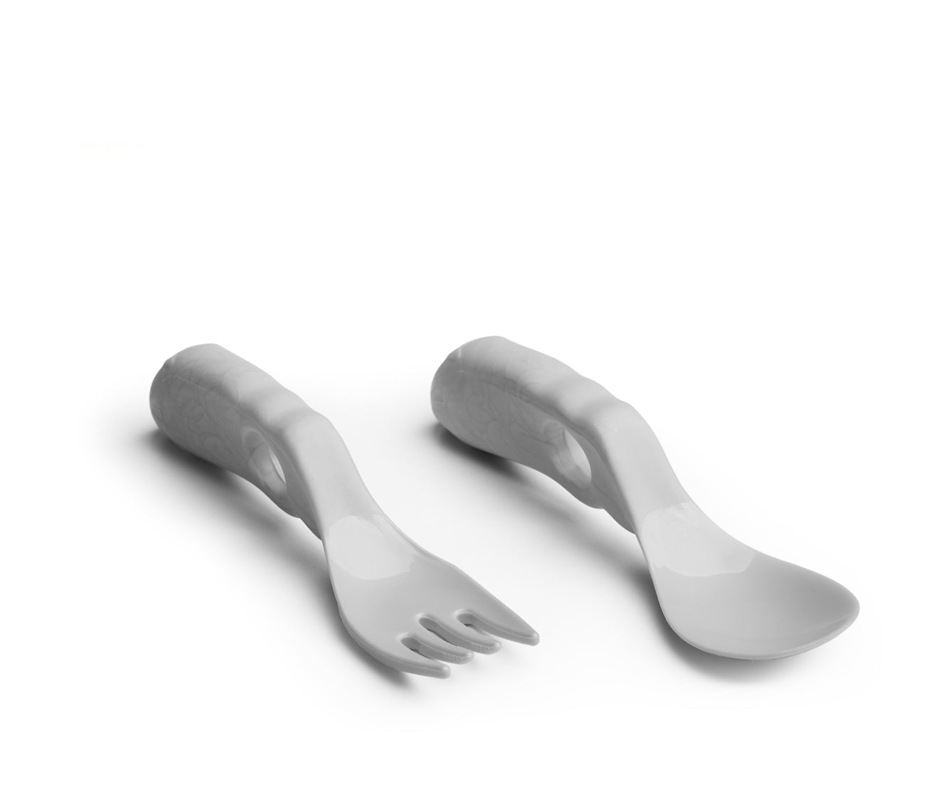 Eco Baby Spoon & Fork v2 Mist Gray