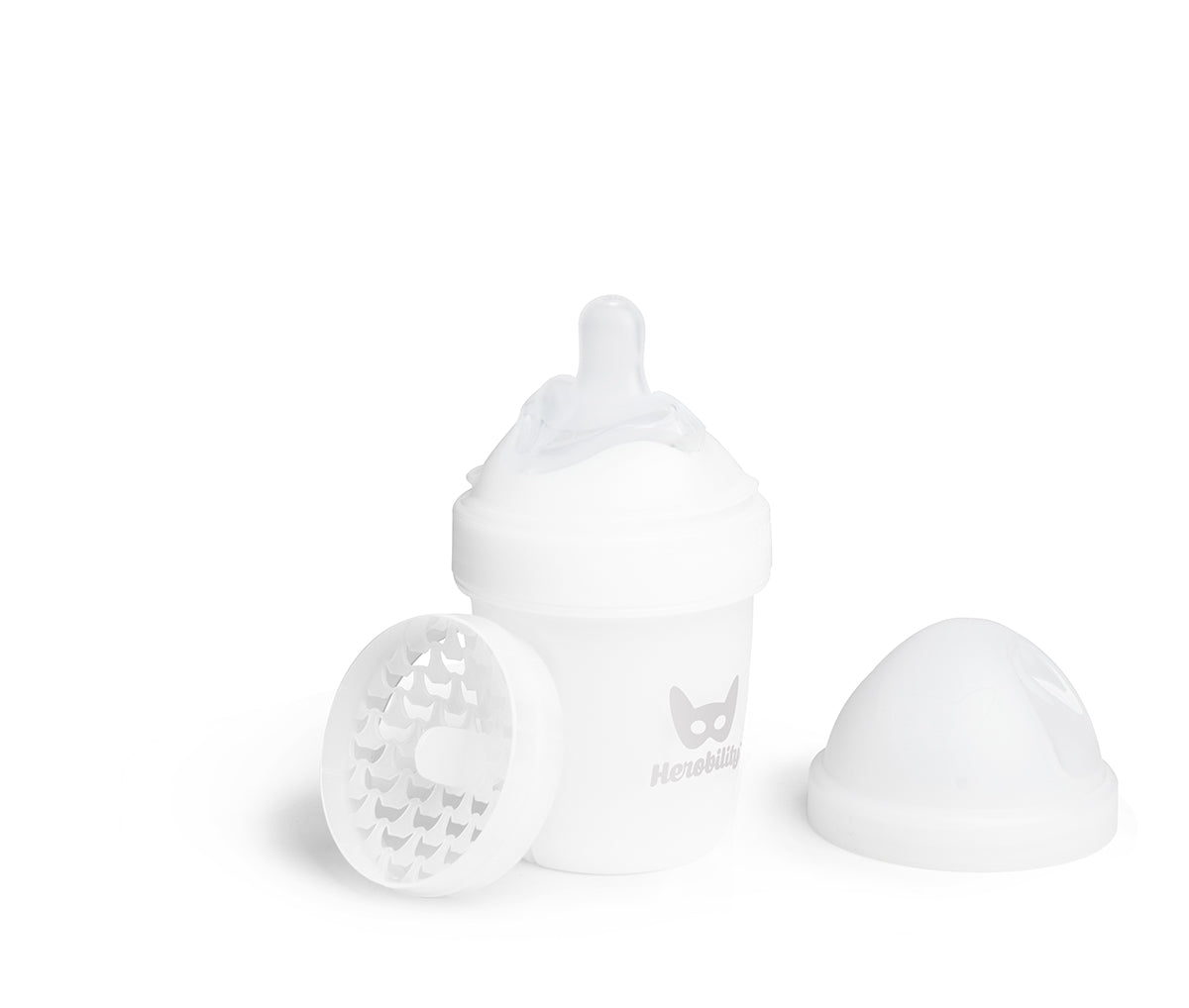Double Anti-Colic Baby Bottle LT 140 ml/5 floz White
