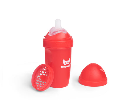 Double Anti-Colic Baby Bottle LT 240 ml/8.5 floz Red