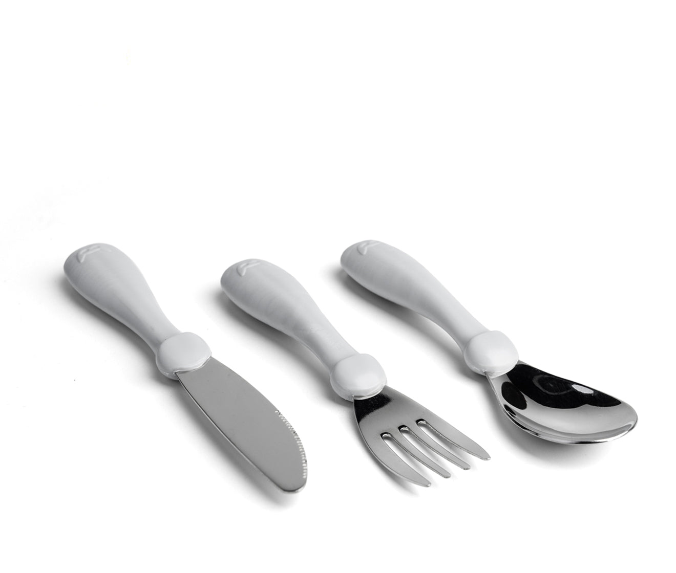 Eco Toddler Cutlery v2 Pink Mist Gray