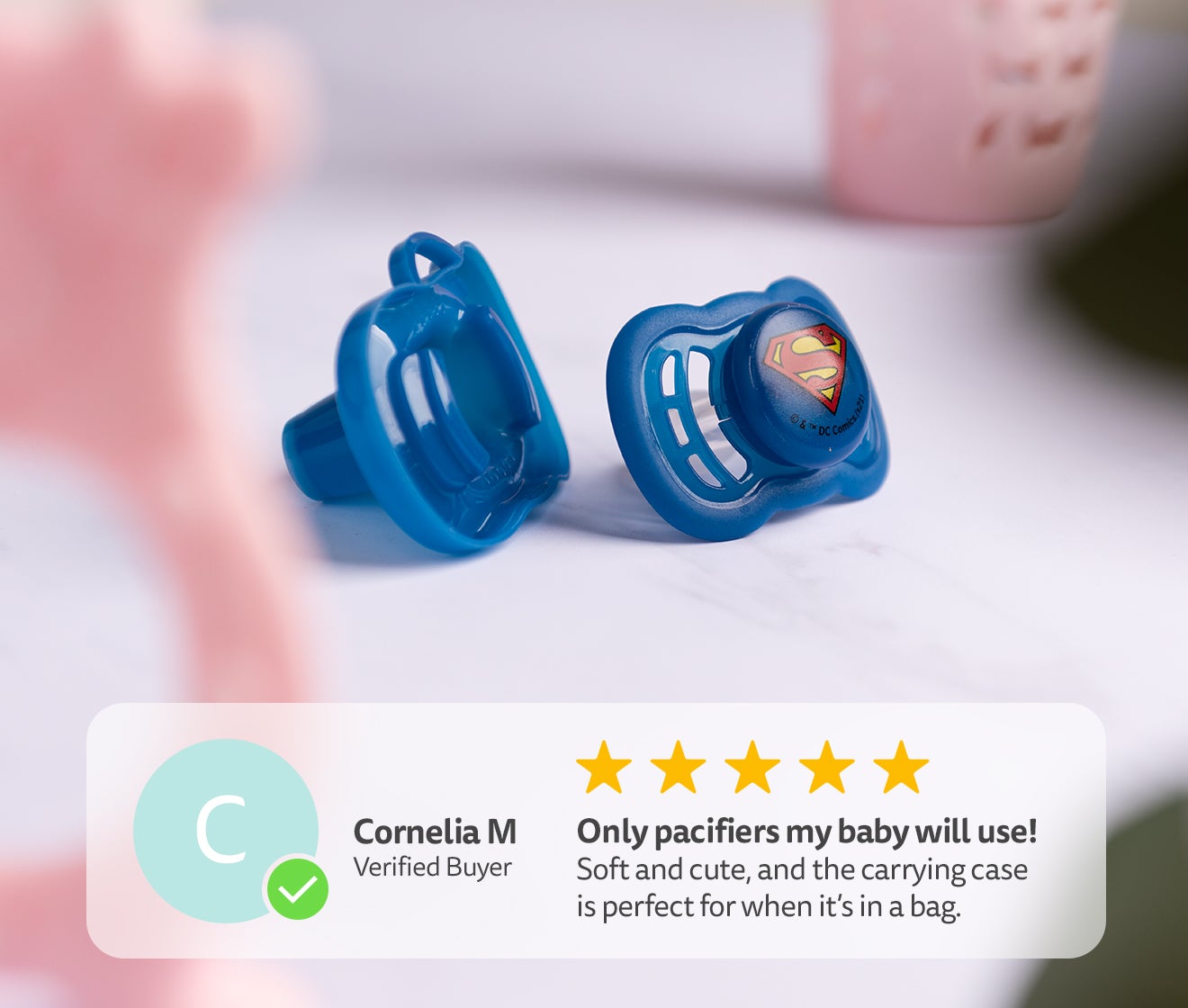 Pacifier, 6+ month, Superman – Herobility